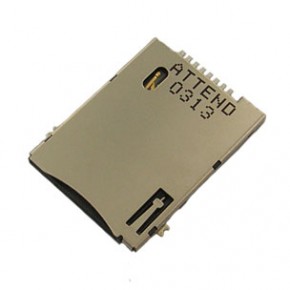 115A-ADA0-R02 SIM Card Socket Push-Push Type 6+2 Pin